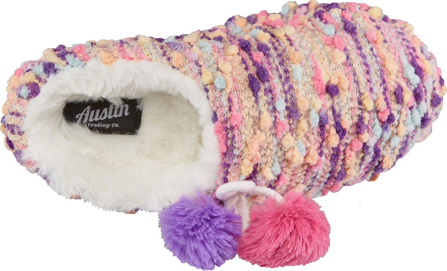 Austin Trading Co. Girls' Popcorn Knit Slippers - view number 4