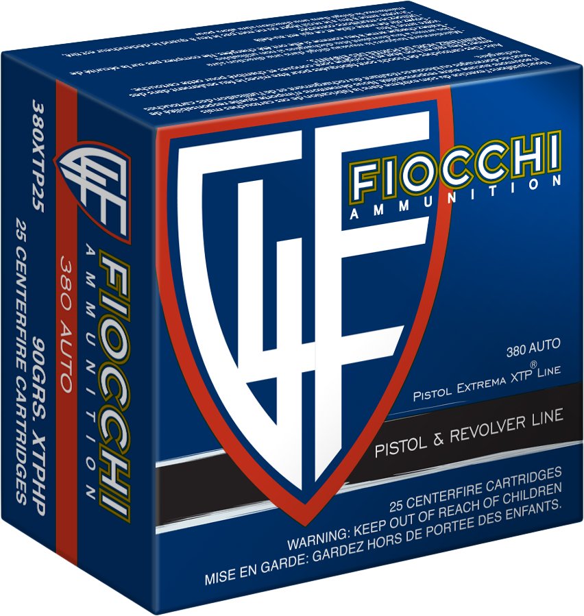 Fiocchi .380 ACP 90-Grain XTP Hollow Point Centerfire Pistol
