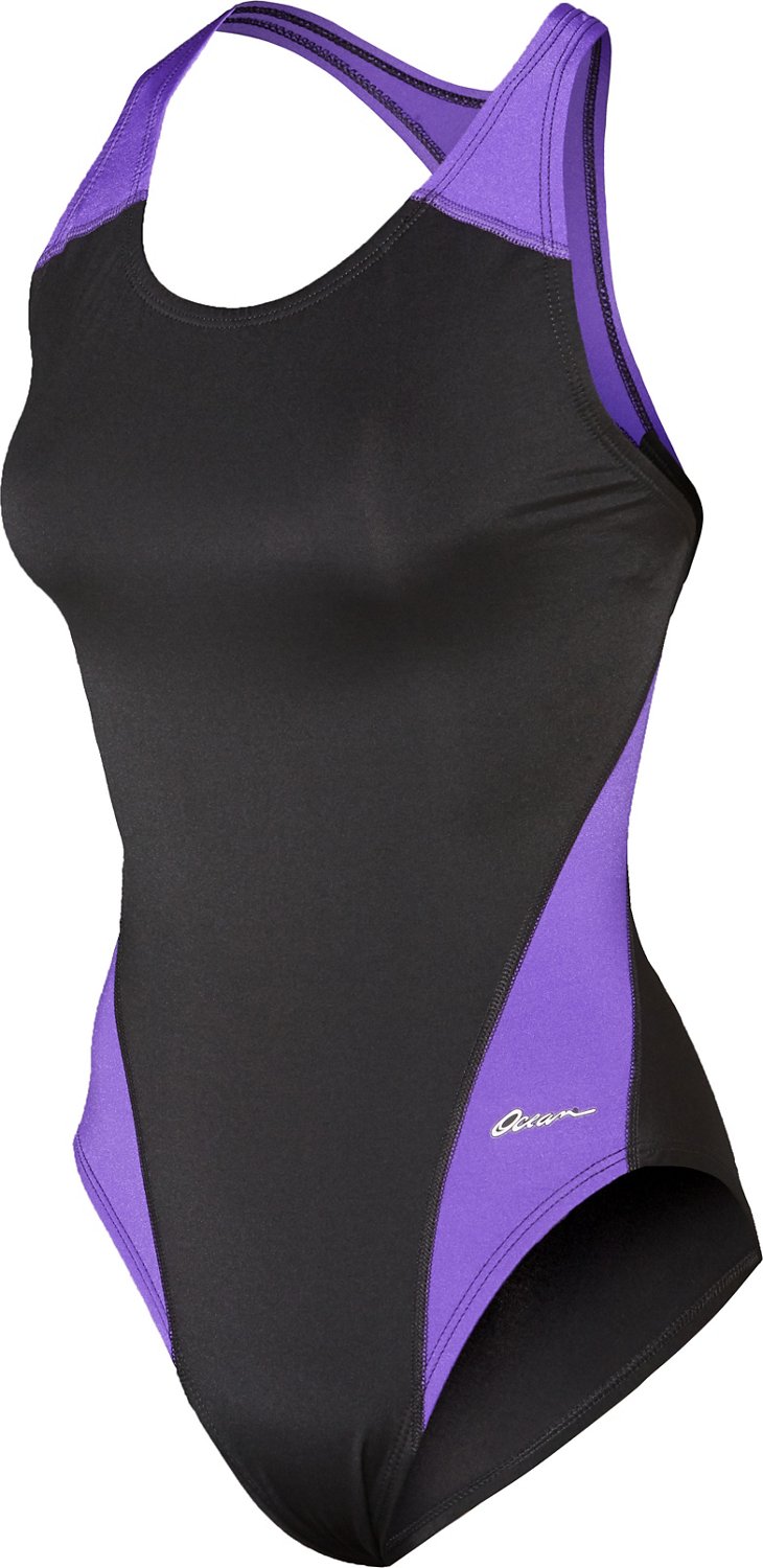 Dolfin Women's Ocean Panel Performance Back 1-Piece Swimsuit                                                                     - view number 1