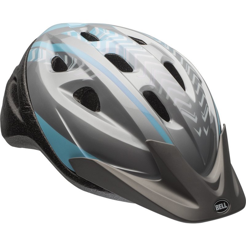 Bell Youth Richter™ Bicycle Helmet Silver/Blue - Bicycle Accessoriesories at Academy Sports