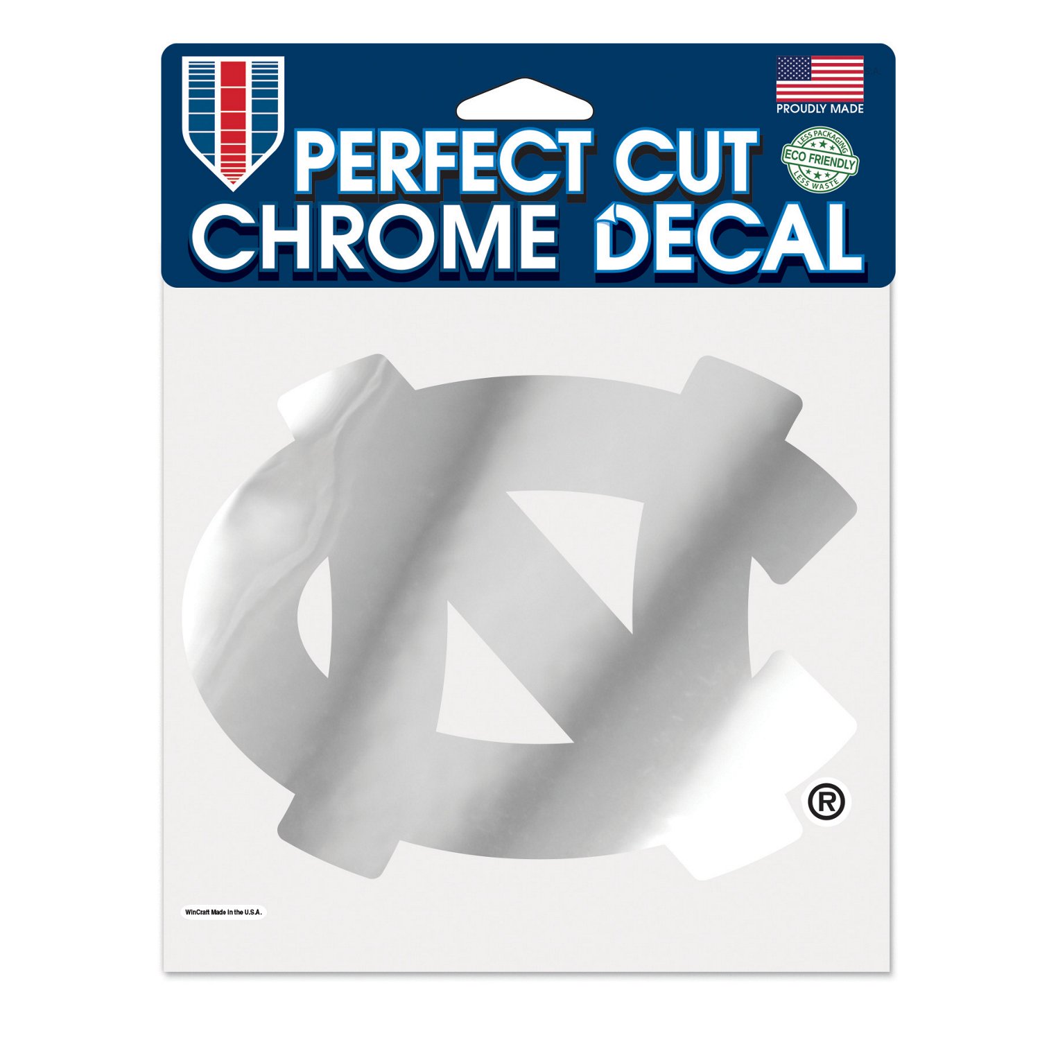 WinCraft University of North Carolina Chrome Perfect Cut Decal
