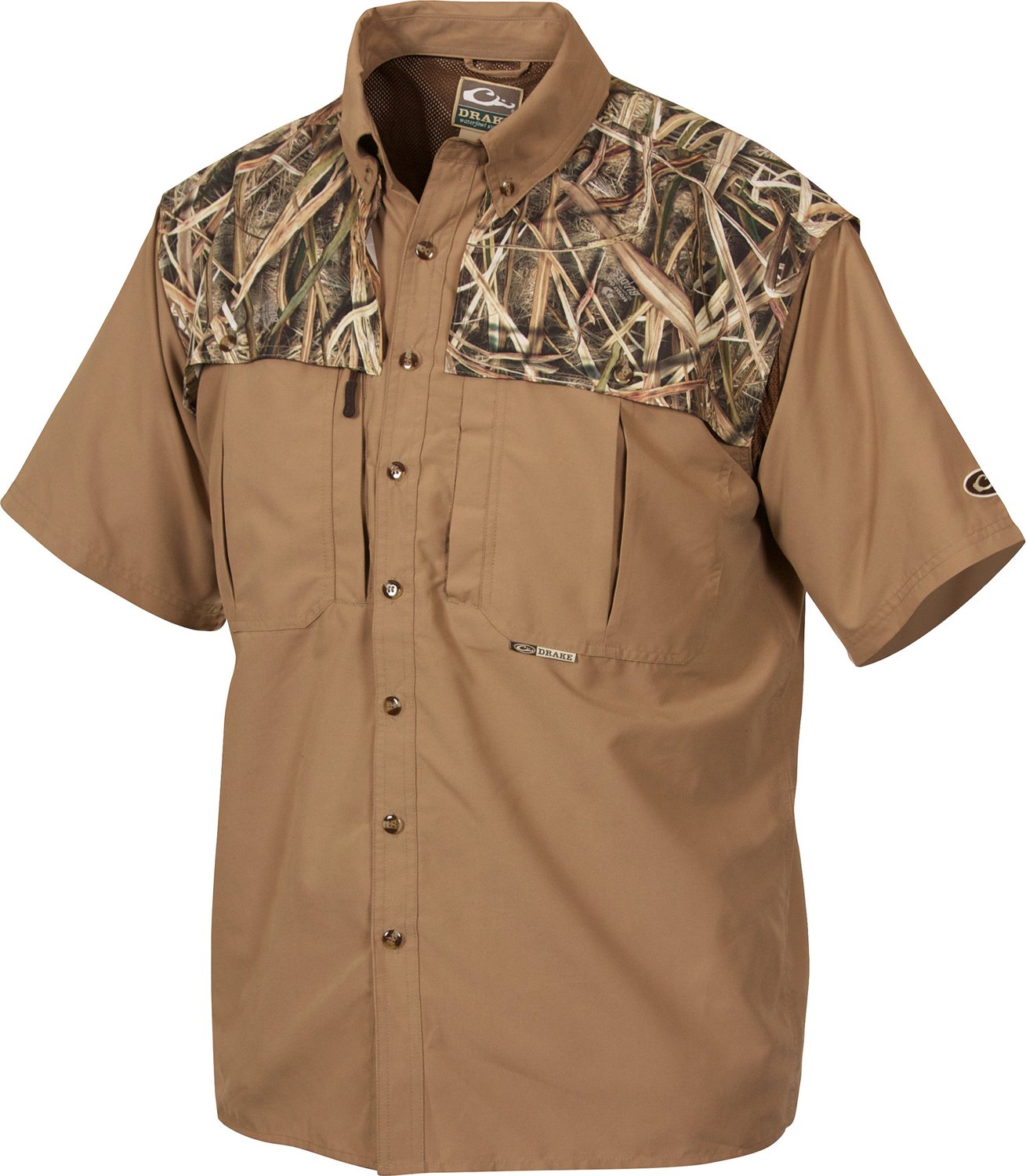 Drake Waterfowl Systems 2-Toned Vented Wingshooter's Shirt for Men