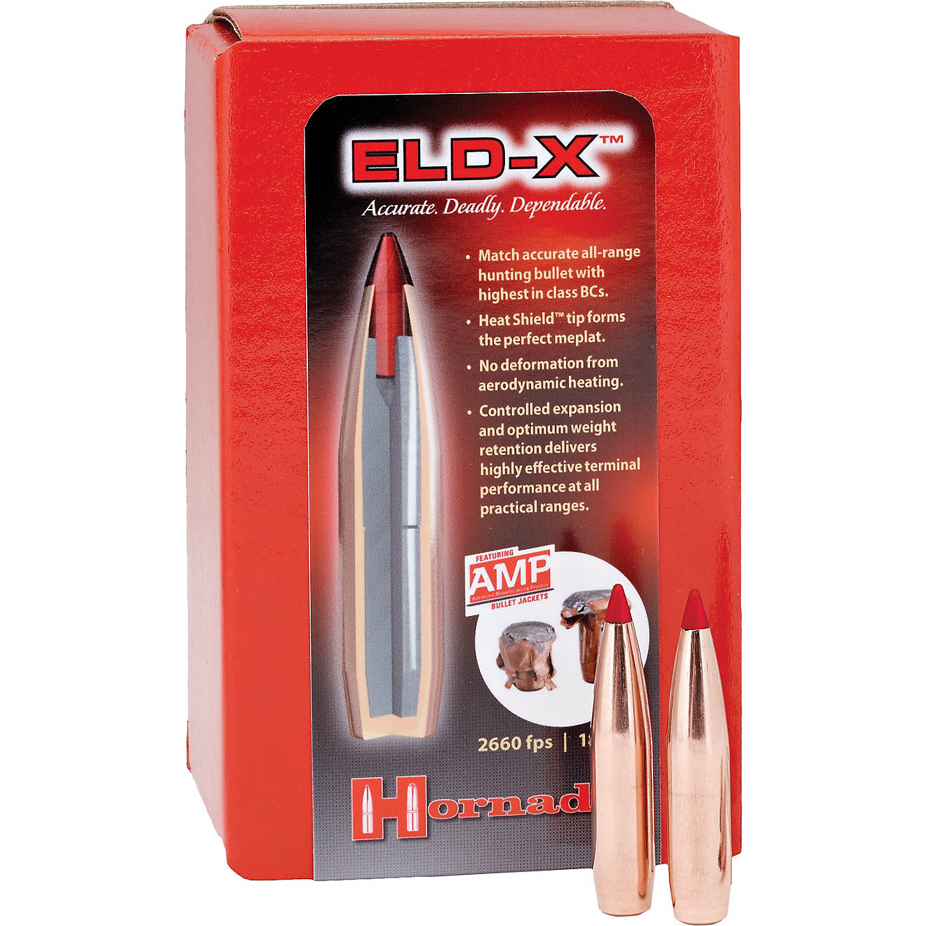 Hornady .30/.308 178-Grain ELD-X Rifle Bullets                                                                                   - view number 1