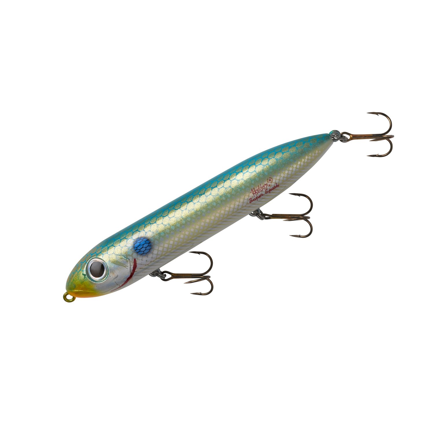Heddon Super Spook Topwater Fishing Lure for Saltwater and Freshwater,  Clear, Super Spook (7/8 oz)