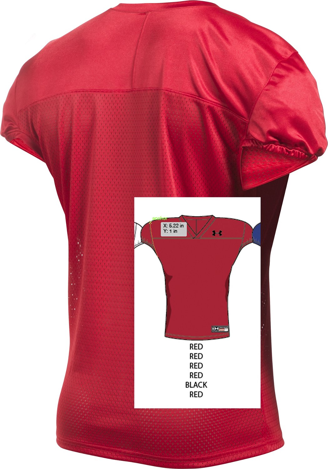 Under Armour Men's Football Practice Jersey - view number 2