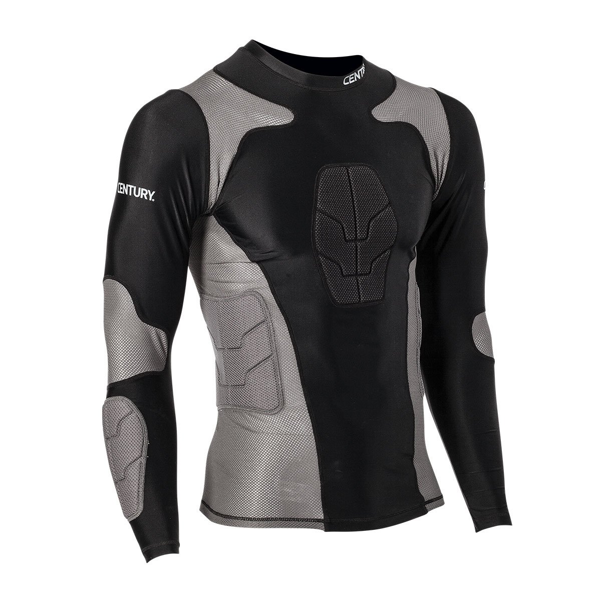 Century Men's Long Sleeve Padded Compression Shirt Academy