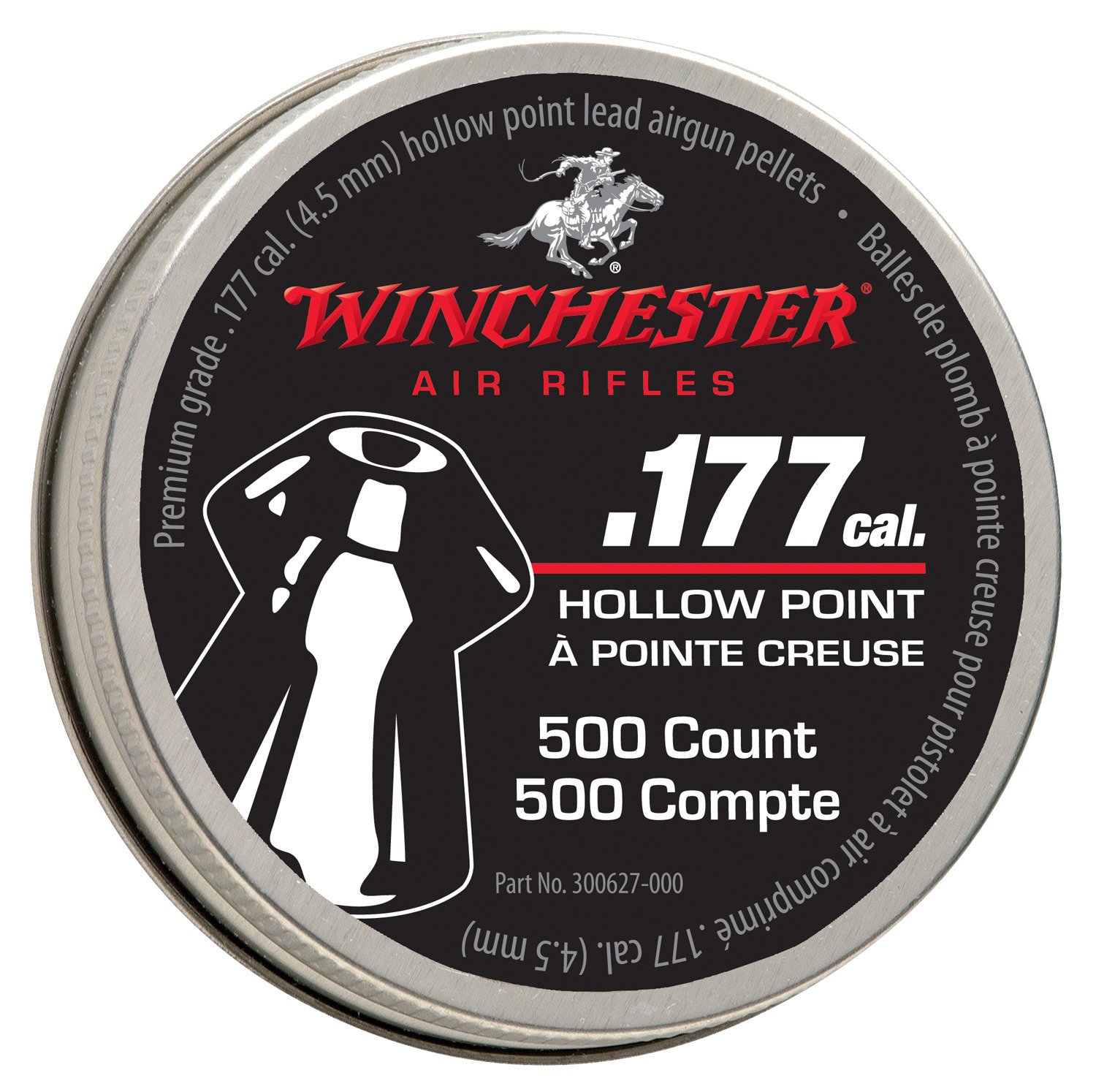 Winchester Premium .177 (4.5mm) Caliber Hollow Point Air Gun Pellets