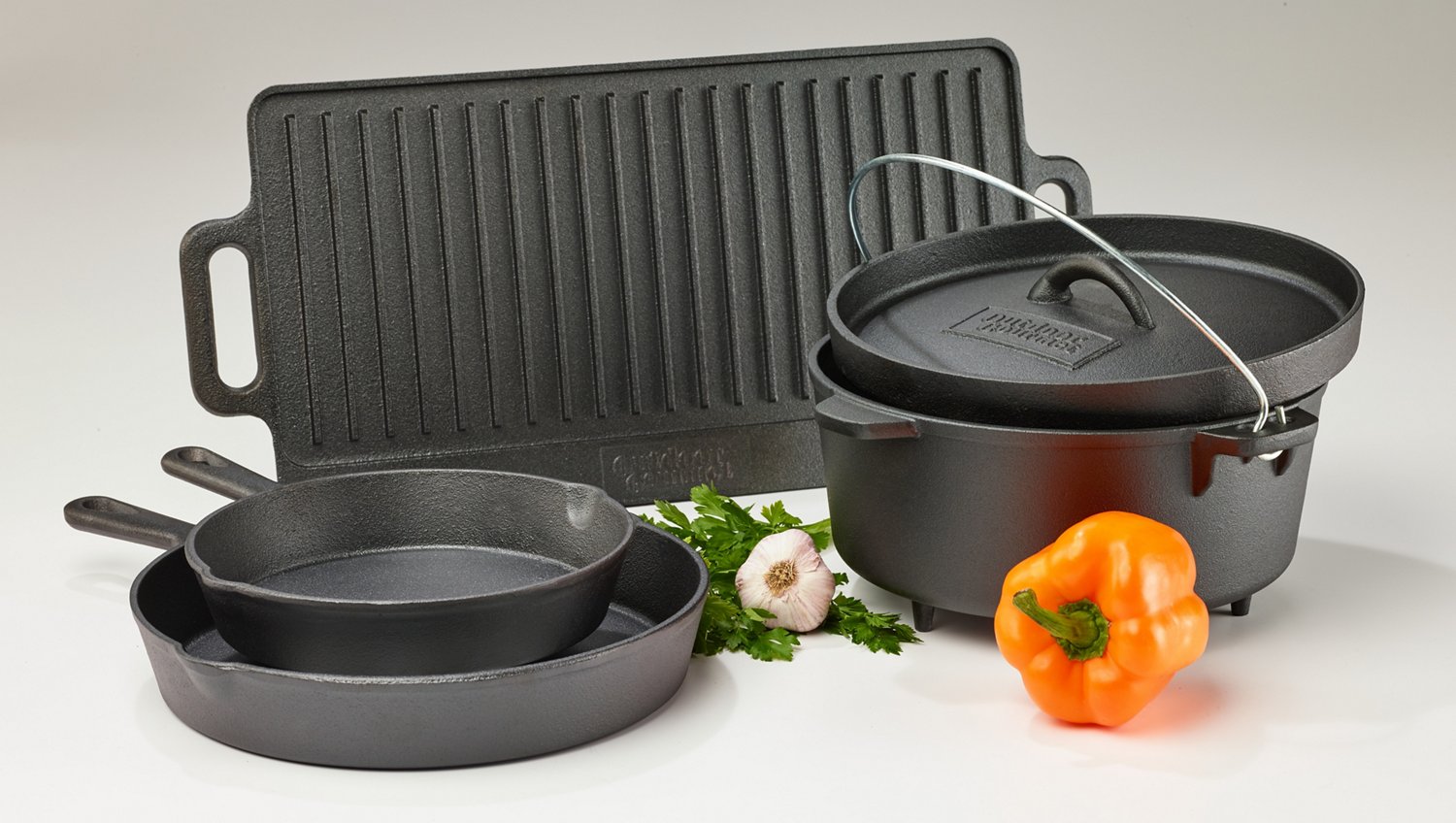 Outdoor Gourmet 5-Piece Cast-Iron Cookware Set - view number 6