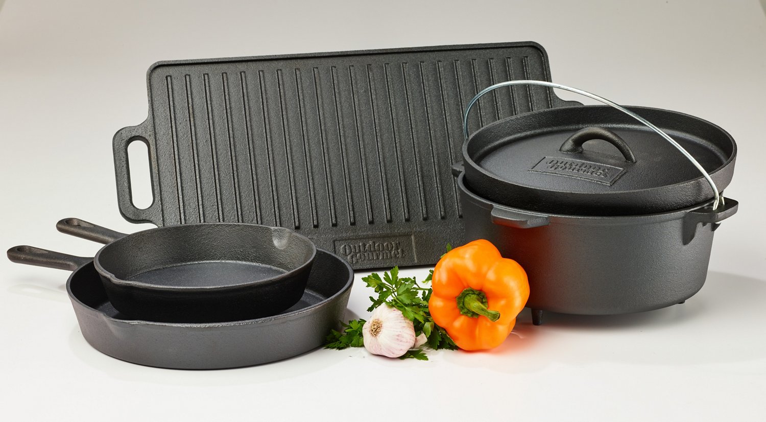 Outdoor Gourmet 5-Piece Cast-Iron Cookware Set - view number 7