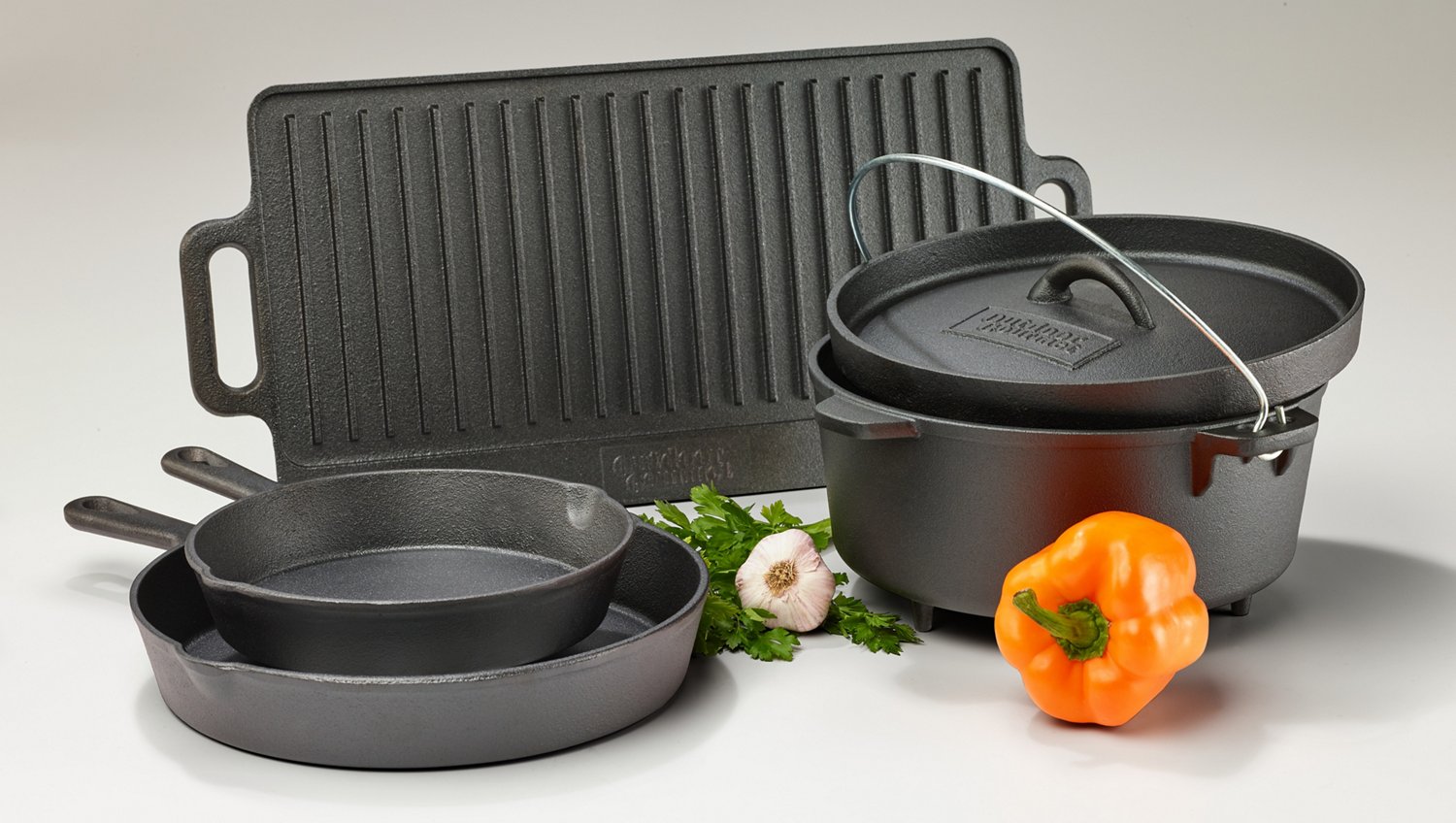 Outdoor Gourmet 5-Piece Cast-Iron Cookware Set - view number 8
