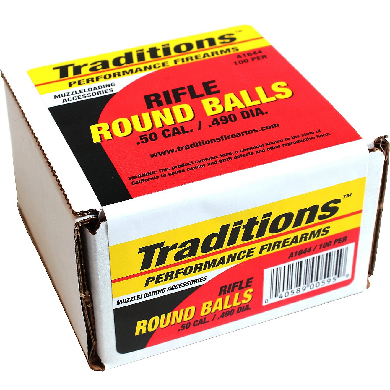 Traditions .50 177-Grain Rifle Lead Round Balls 100-Pack                                                                         - view number 1