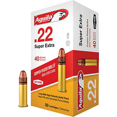 Aguila Ammunition LR High Velocity .22 40-Grain Rimfire Ammunition - 50 Rounds