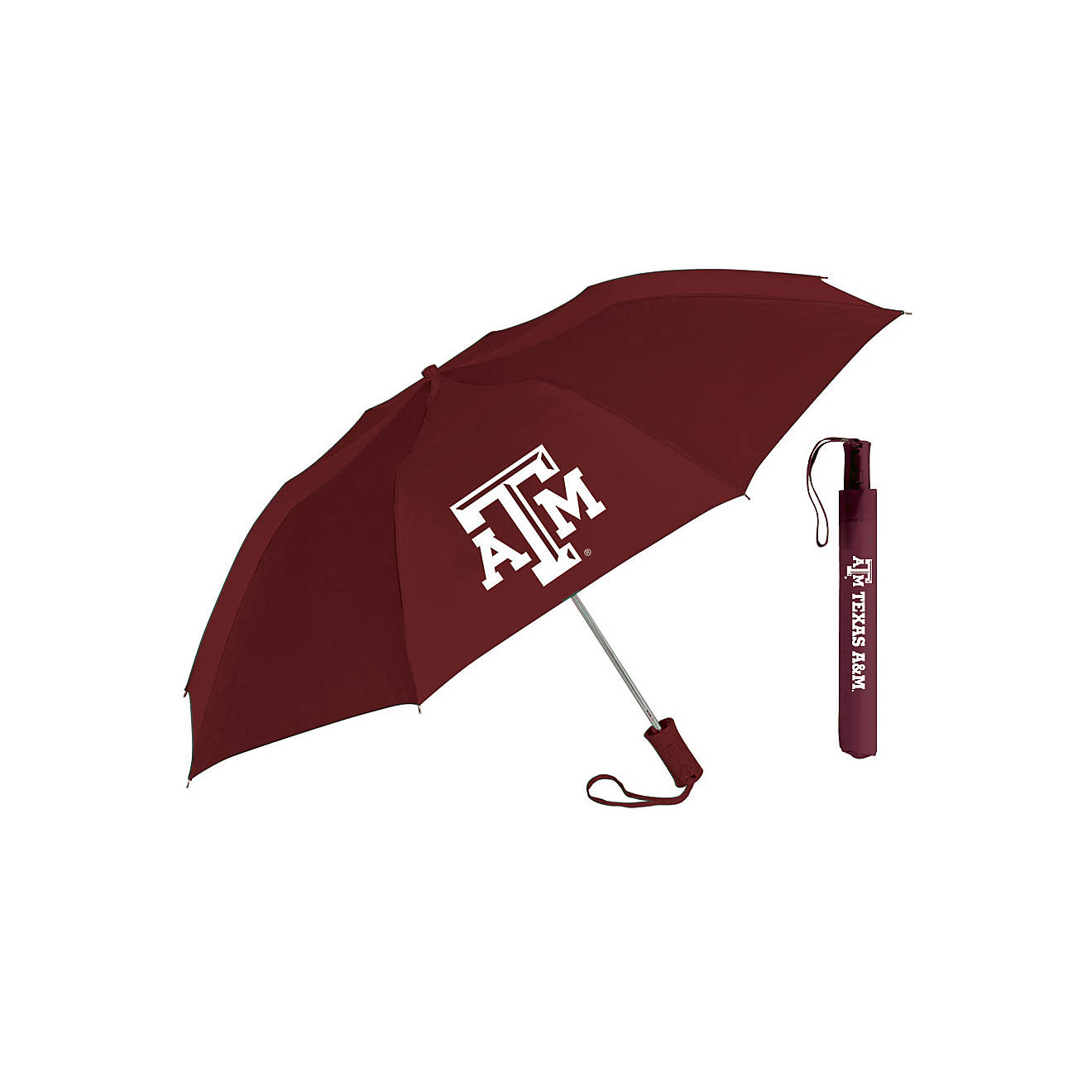 Storm Duds Adults' Texas A&M University Automatic Folding Umbrella                                                               - view number 1