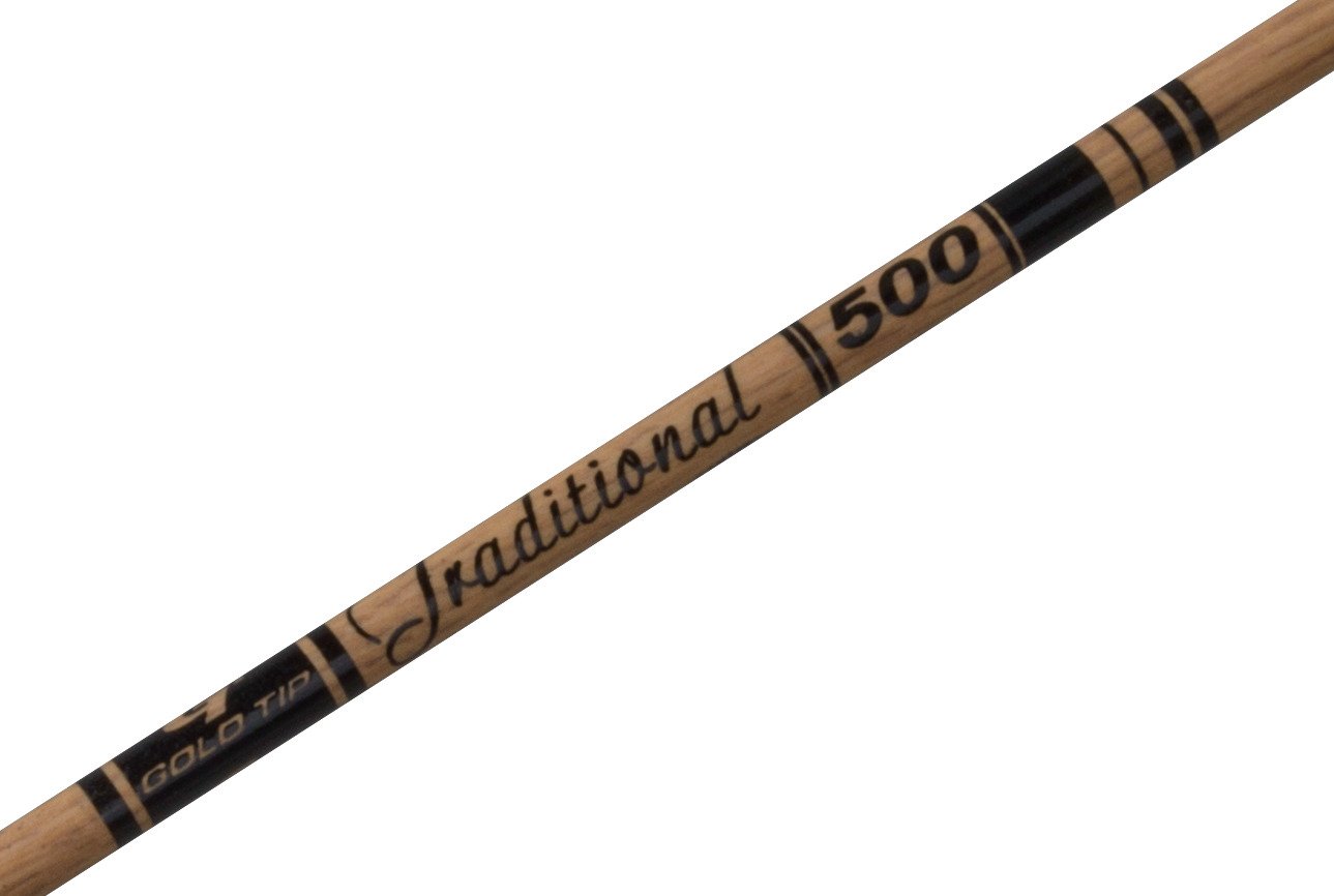 Gold Tip Traditional 500 Carbon Arrows with Feathers 6-Pack - view number 4