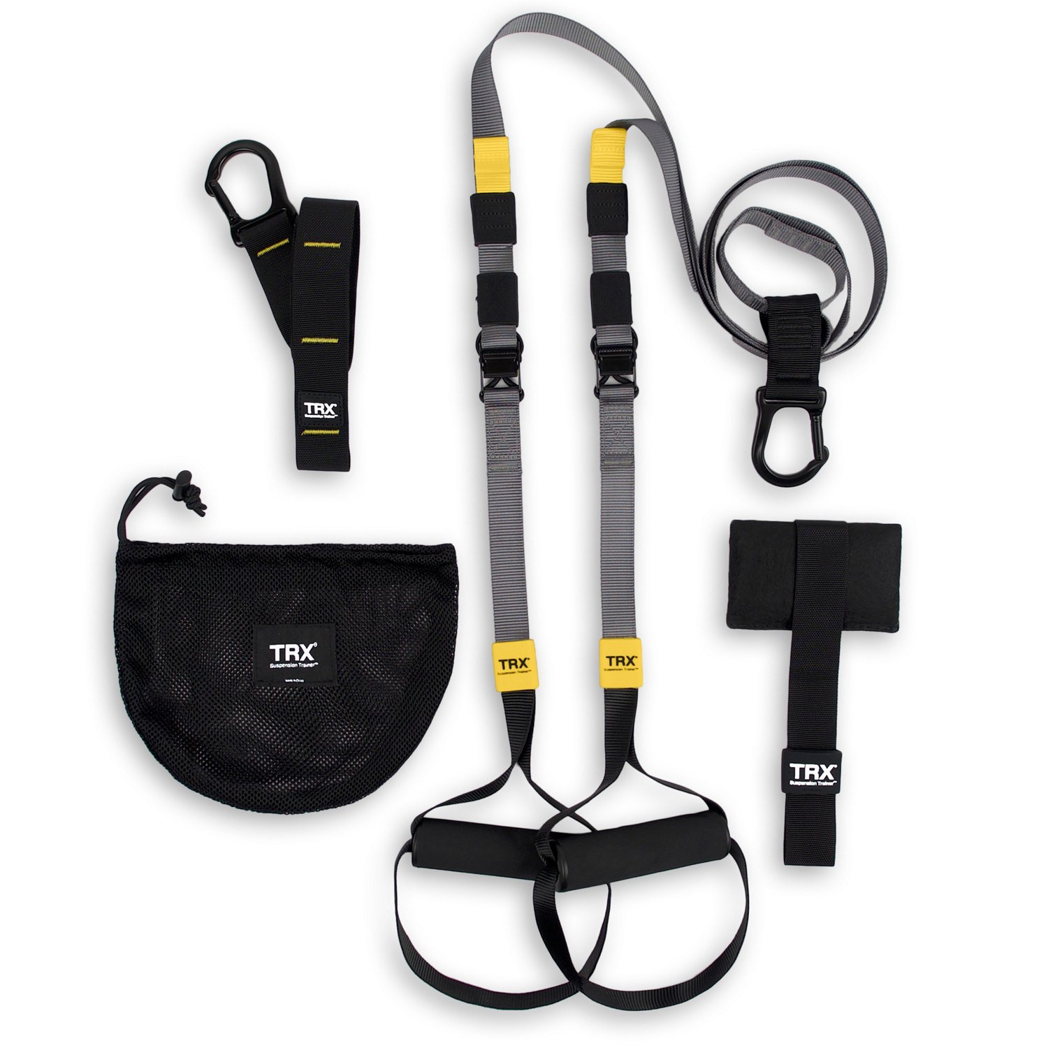 TRX Formación. Entrenador de suspensión basic kit + ancla para puerta,  complete full body entrenamientos para el hogar y en la carretera.