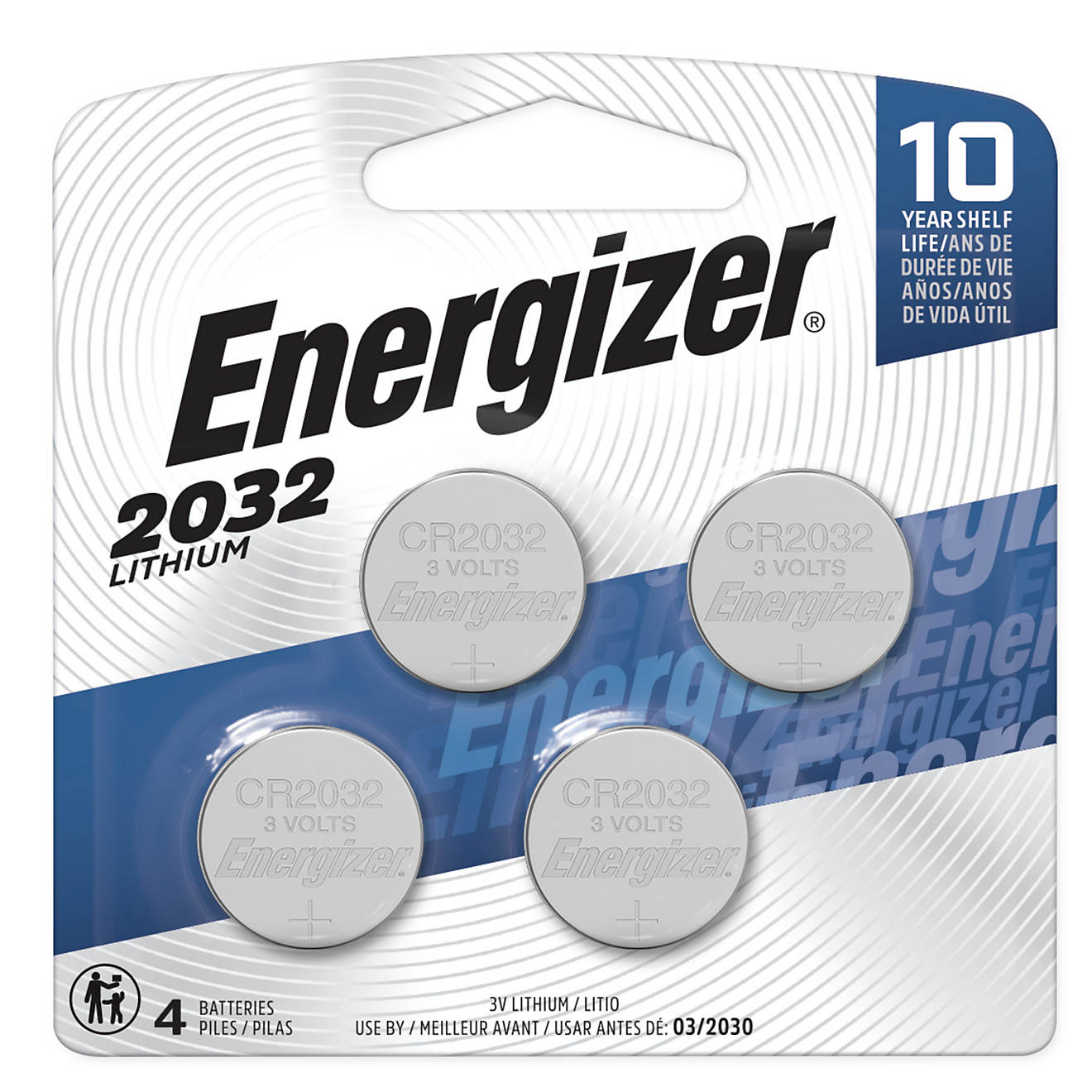 Energizer® CR2032 Zero Mercury Batteries 4-Pack                                                                                 - view number 1
