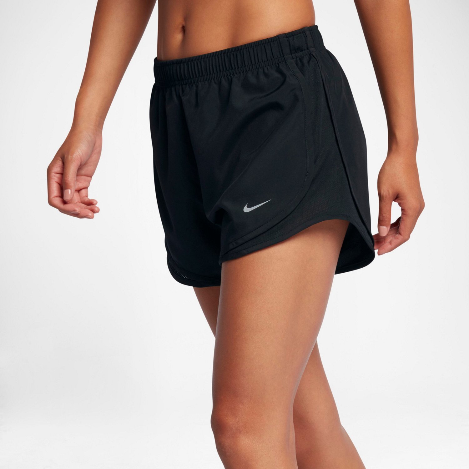 Women's Nike Tempo Luxe Run Division Running Shorts S Gray Black Reflective