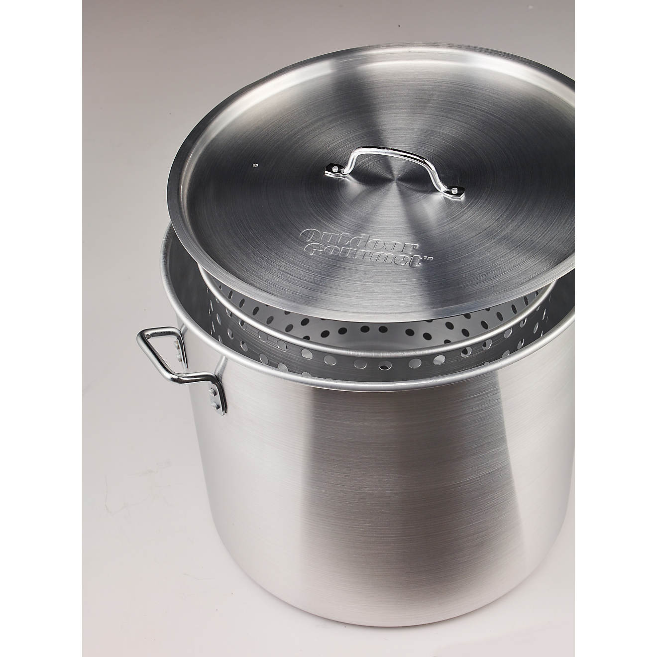 Outdoor Gourmet 80 qt Aluminum Pot with Strainer                                                                                 - view number 1