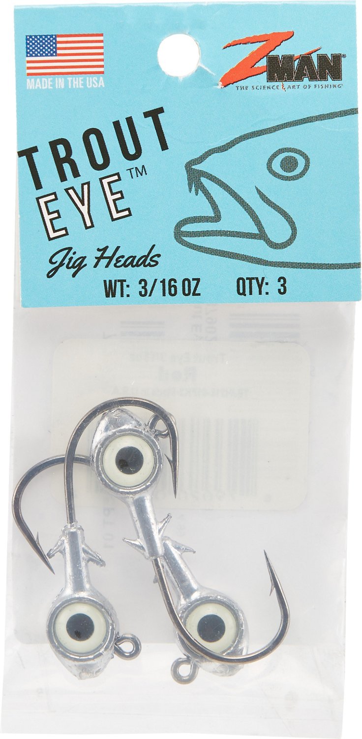 Z-Man® Trout Eye™ 3/16 oz. Jigheads 3-Pack