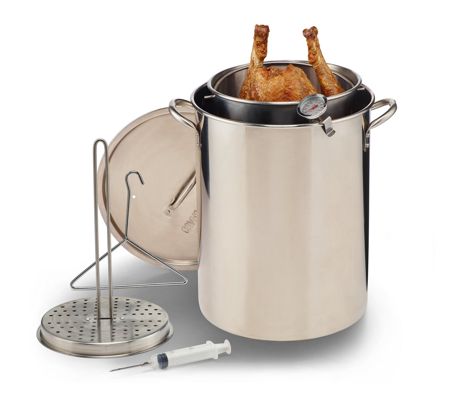 Outdoor Gourmet Stainless-Steel Pot Kit with Strainer - view number 3
