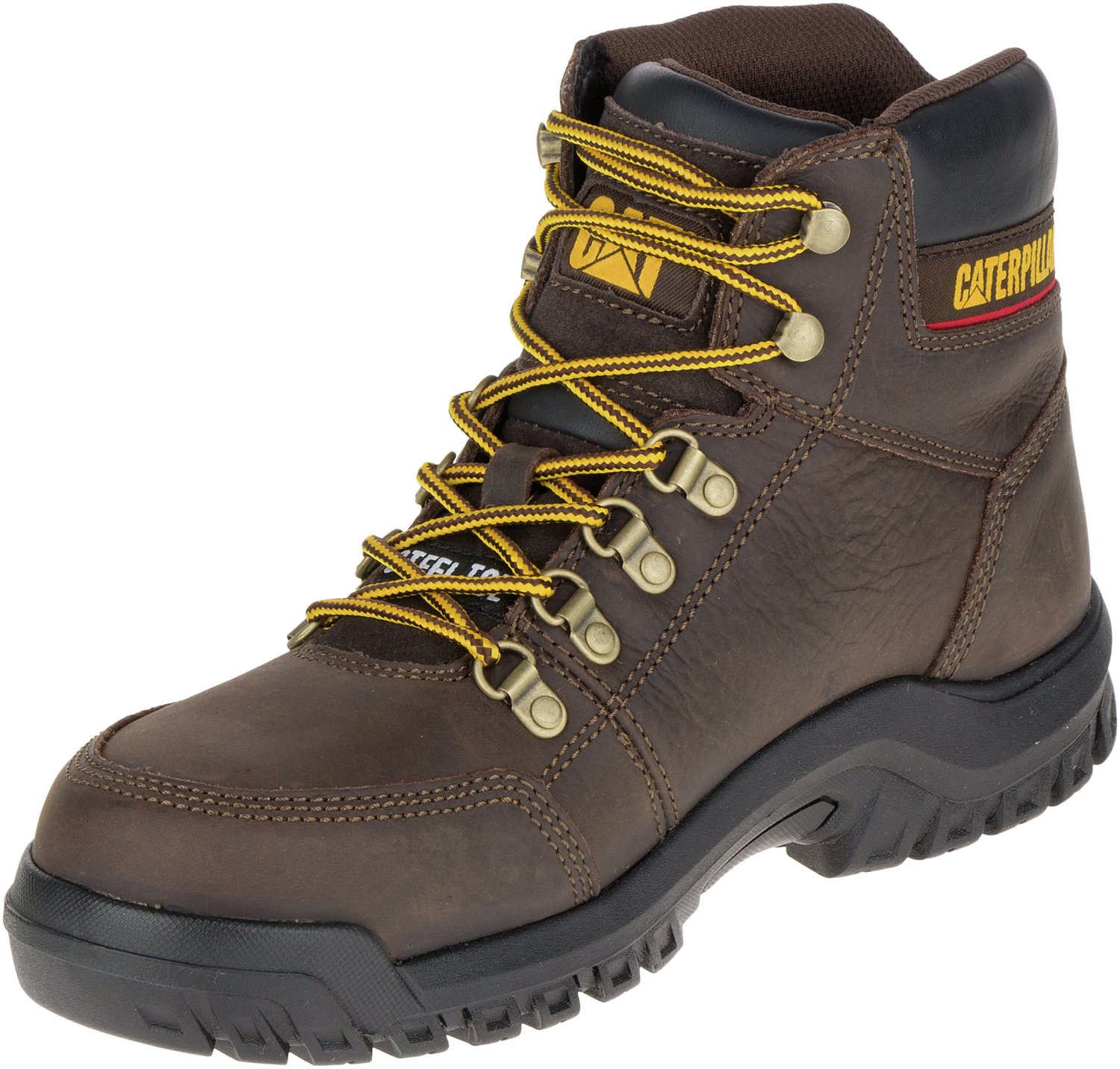 Cat Footwear Men's Outline EH Steel Toe Lace Up Work Boots                                                                       - view number 7