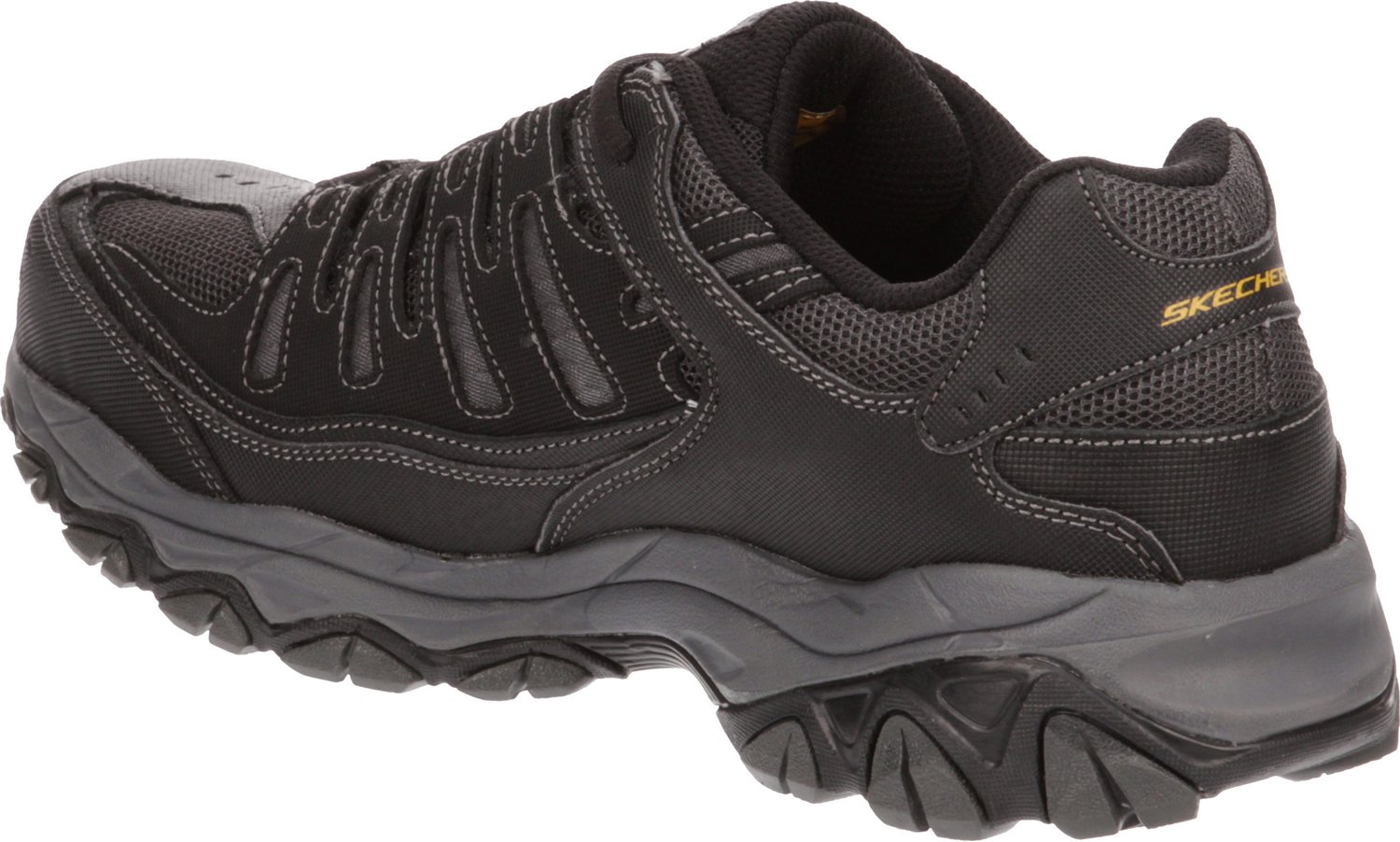 SKECHERS Men's Relaxed Fit Cankton Lace Steel Toe Work Shoes | Academy