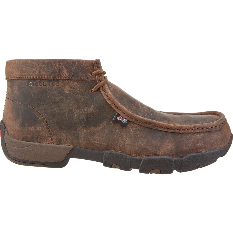 Justin Men's Casuals Driver Moc EH Steel Toe Lace Up Work Boots
