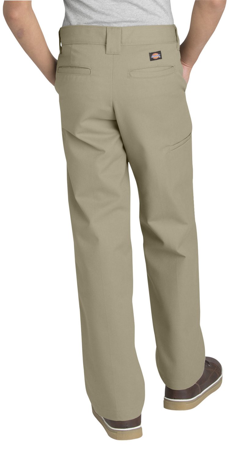 Dickies Boys' Relaxed Fit Straight Leg FlexWaist Double Knee Uniform Pant                                                        - view number 2
