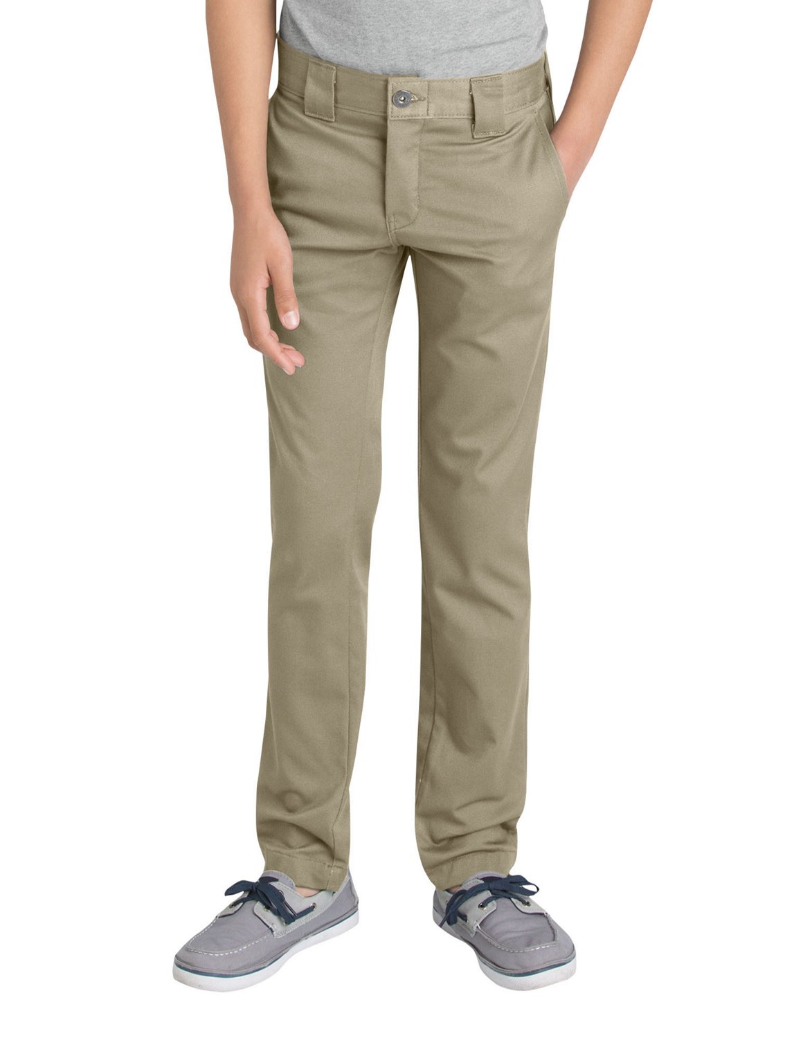Dickies Boys' Flex Skinny Fit Straight Leg Uniform Pant Academy