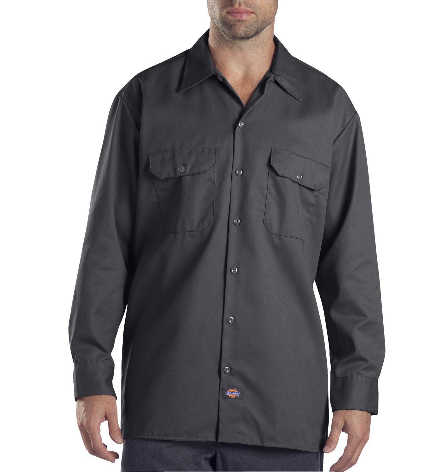 Dickies Men's Long Sleeve Work Shirt                                                                                             - view number 1