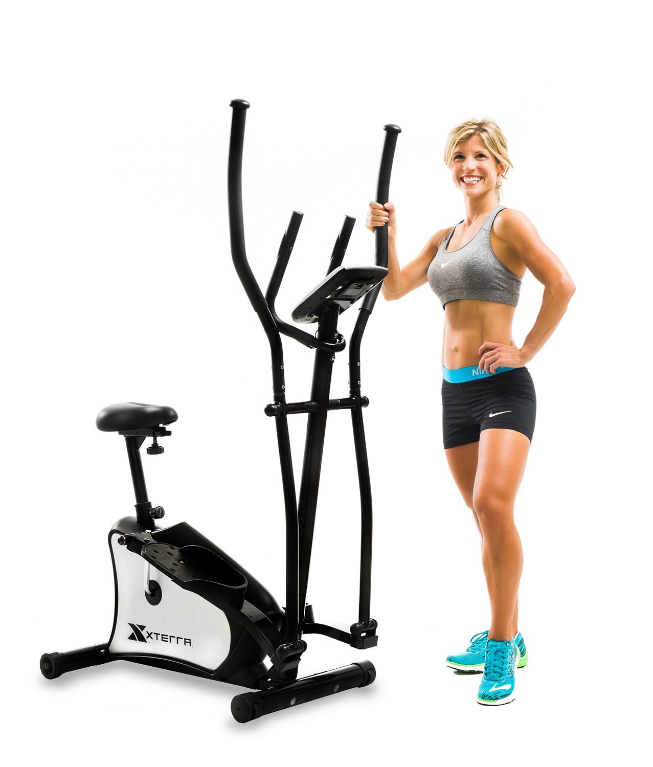 Hybrid elliptical upright bike sale