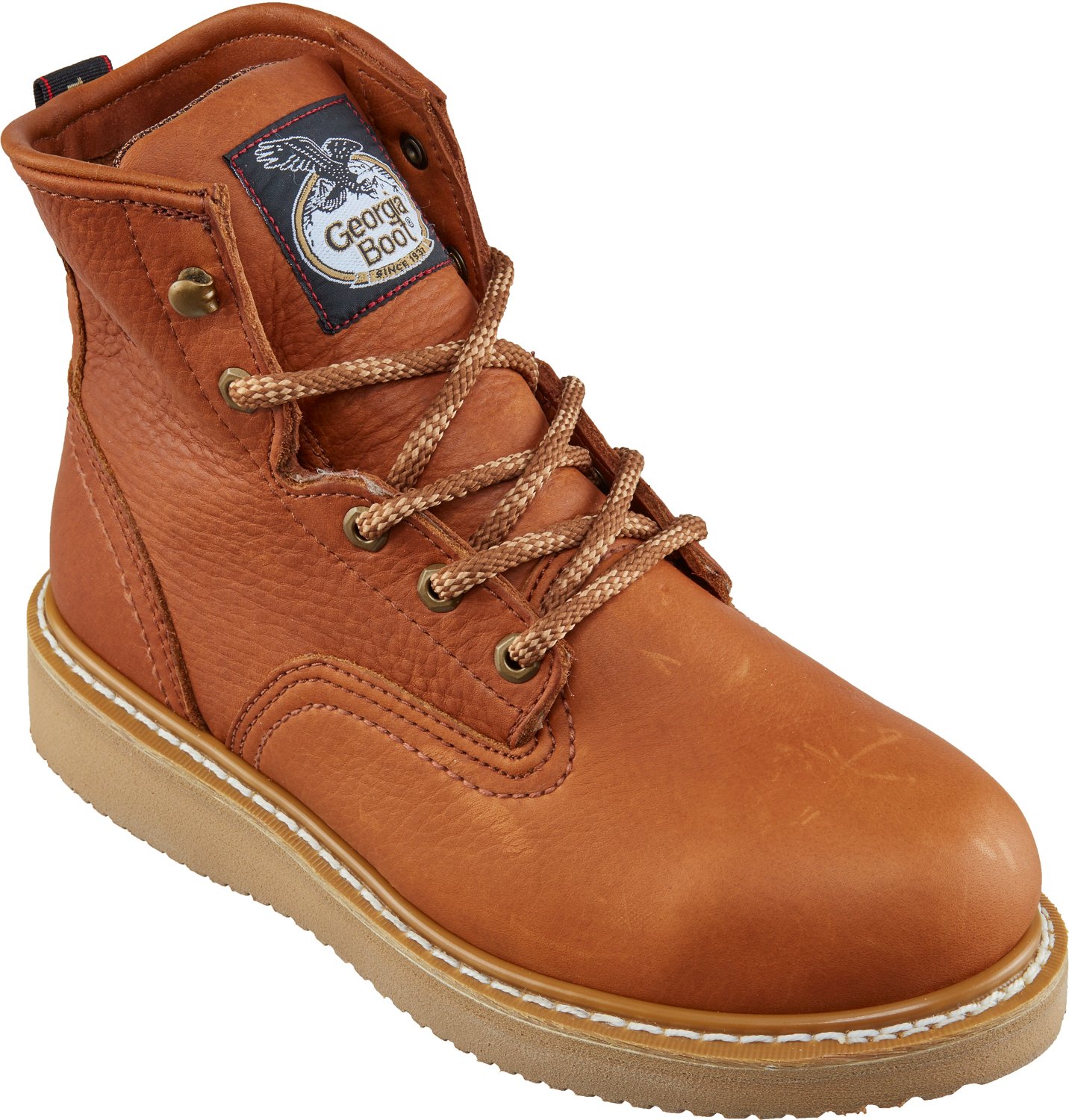 Georgia Men's Barracuda Gold EH Steel Toe Wedge Lace Up Work Boots - view number 2