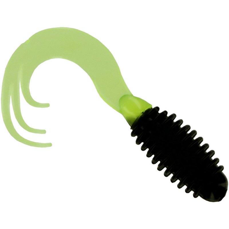 Big Bite Baits 2" Ring Triple Tip Grub Baits Black - Frsh Wtr Panfish Bait at Academy Sports