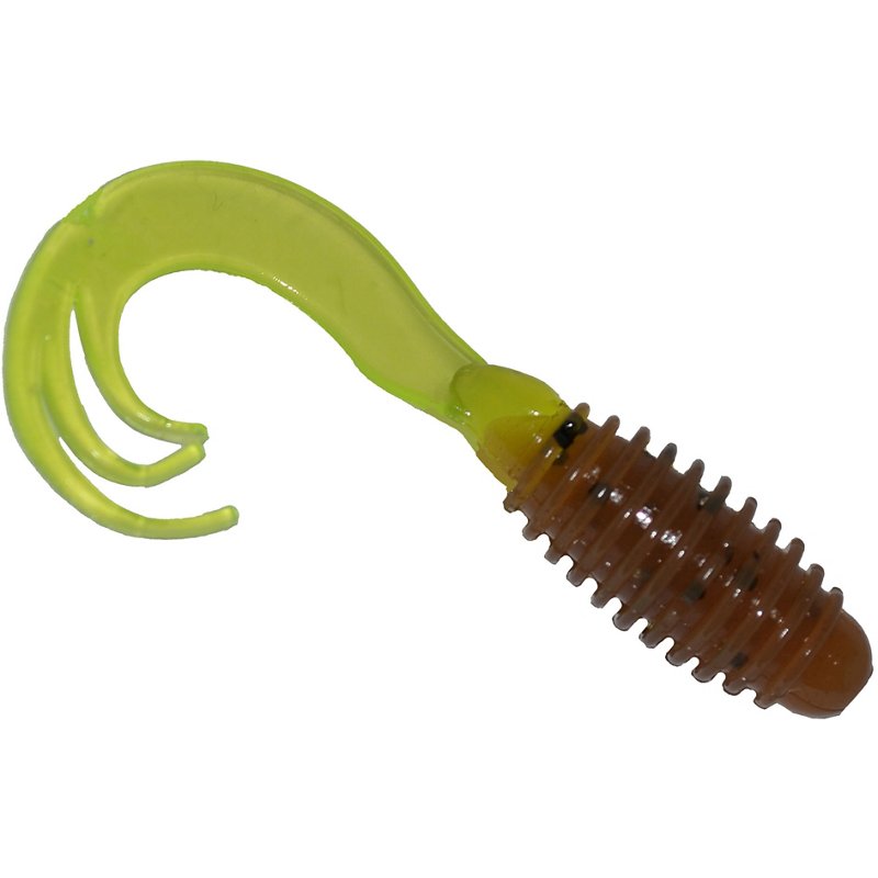 Big Bite Baits 2" Ring Triple Tip Grub Baits Pumpkin - Frsh Wtr Panfish Bait at Academy Sports
