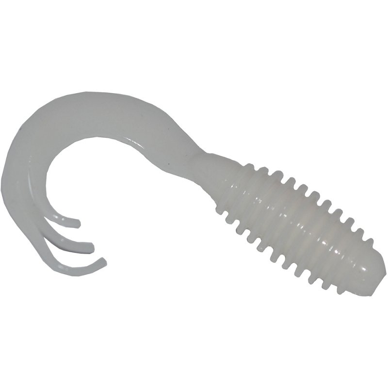 Big Bite Baits 2" Ring Triple Tip Grub Baits White - Frsh Wtr Panfish Bait at Academy Sports