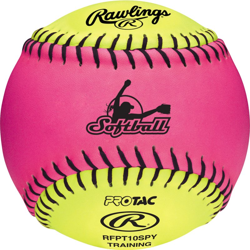 Rawlings 10 in Girls' Training Fast-Pitch Softball Pink - Baseballs And Softballs at Academy Sports