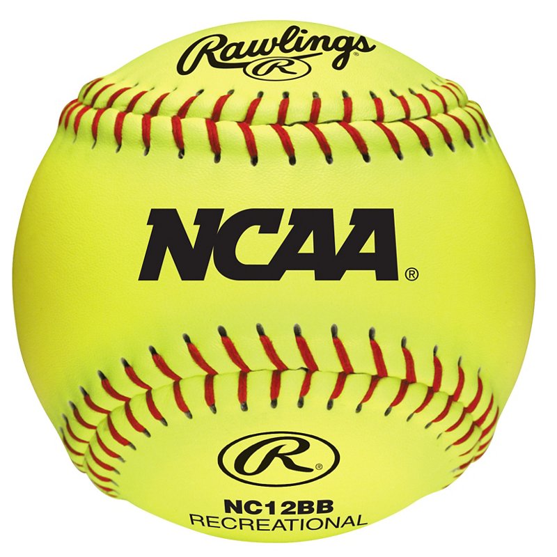 Rawlings Girls' 12 in Recreational Fast-Pitch Softballs 6-Pack - Baseballs And Softballs at Academy Sports