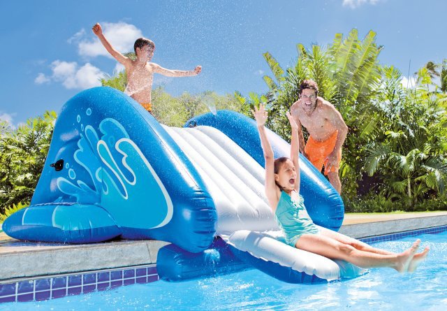 Intex Kool Splash Inflatable Water Slide Play Center With Sprayer Academy