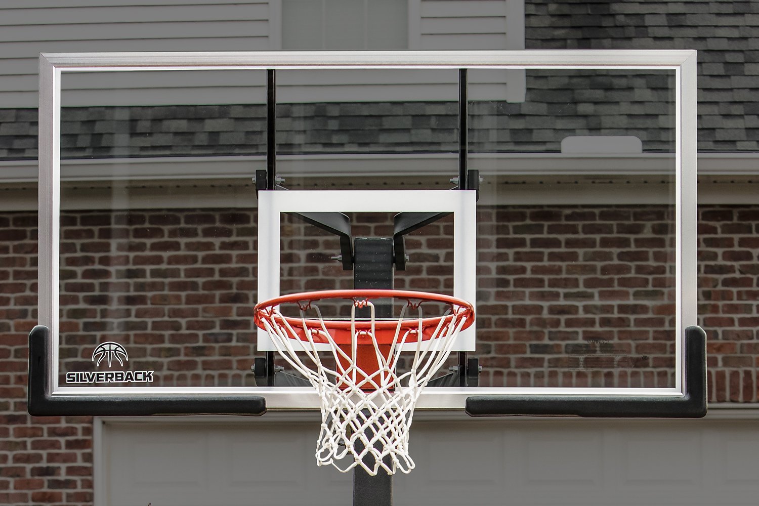 Silverback 60 in Inground TemperedGlass Basketball Hoop Academy