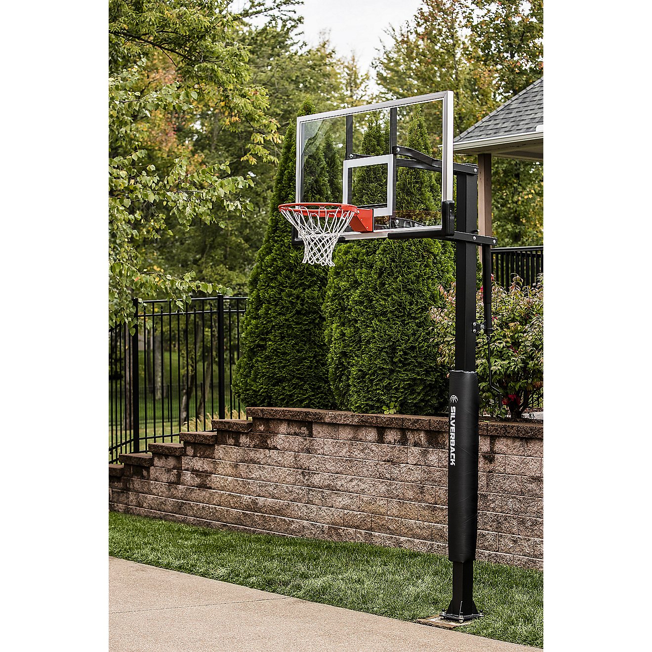 Silverback 54 in Inground Tempered-Glass Outdoor Basketball Hoop                                                                 - view number 3