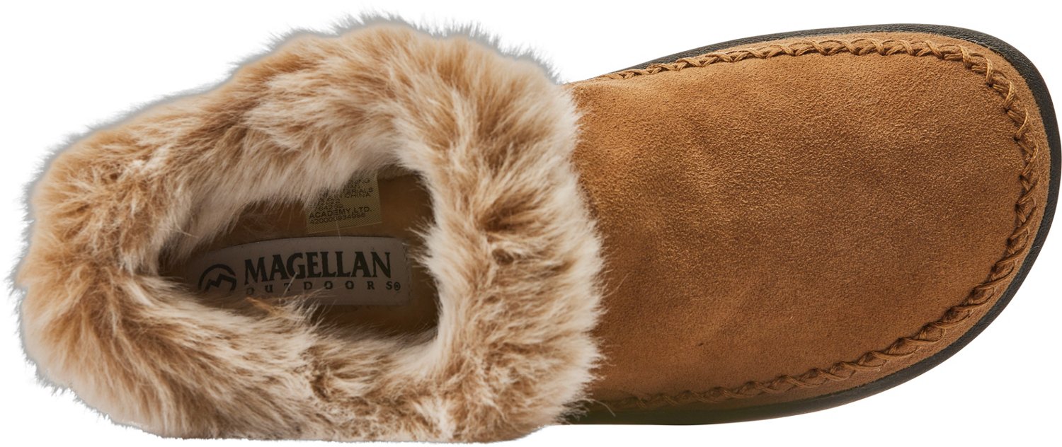 Magellan Women s Faux Fur Collar Bootie Slipper Academy