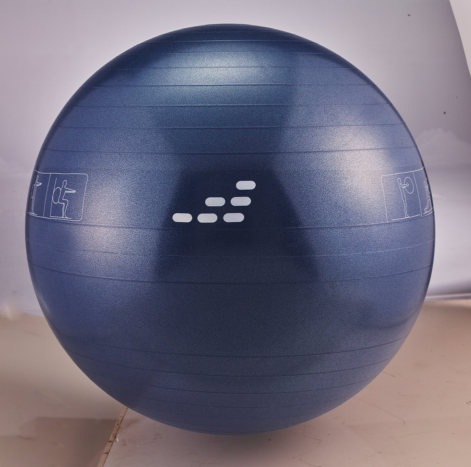 Skelcore Gray 65cm Stability Exercise Ball - Anti-Burst PVC, BPA