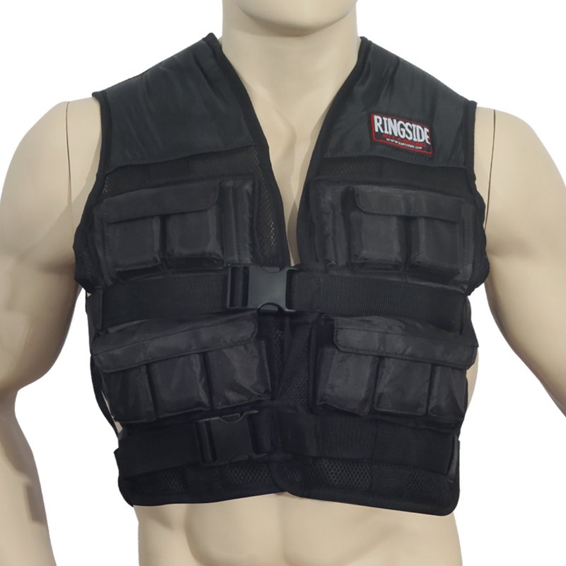 Ringside Adults' Weighted Vest Black, Medium - Martial Arts/Accessories at Academy Sports