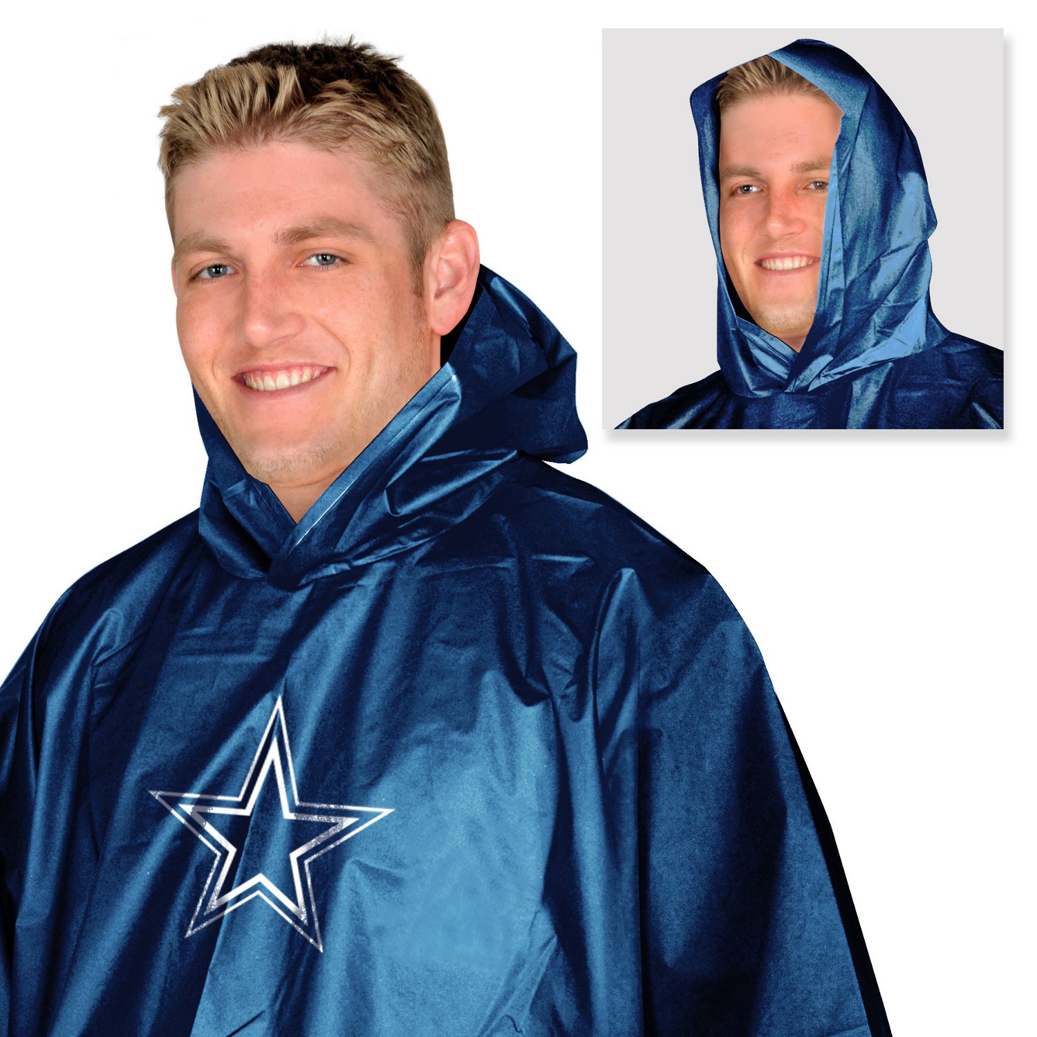 Dallas Cowboys 44x49 Lightweight Clear Poncho