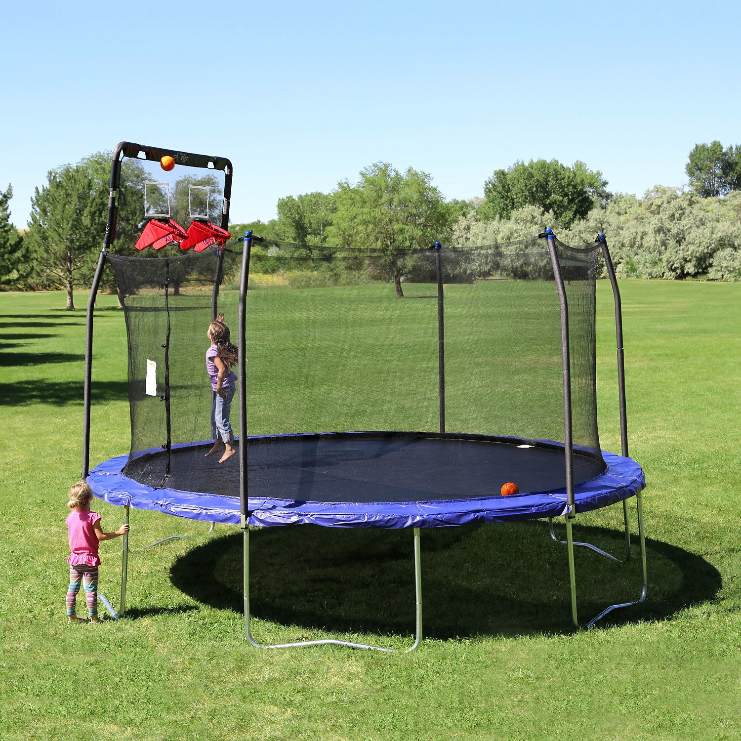 Skywalker Trampolines Double Basketball Hoop for 15' Trampolines Academy