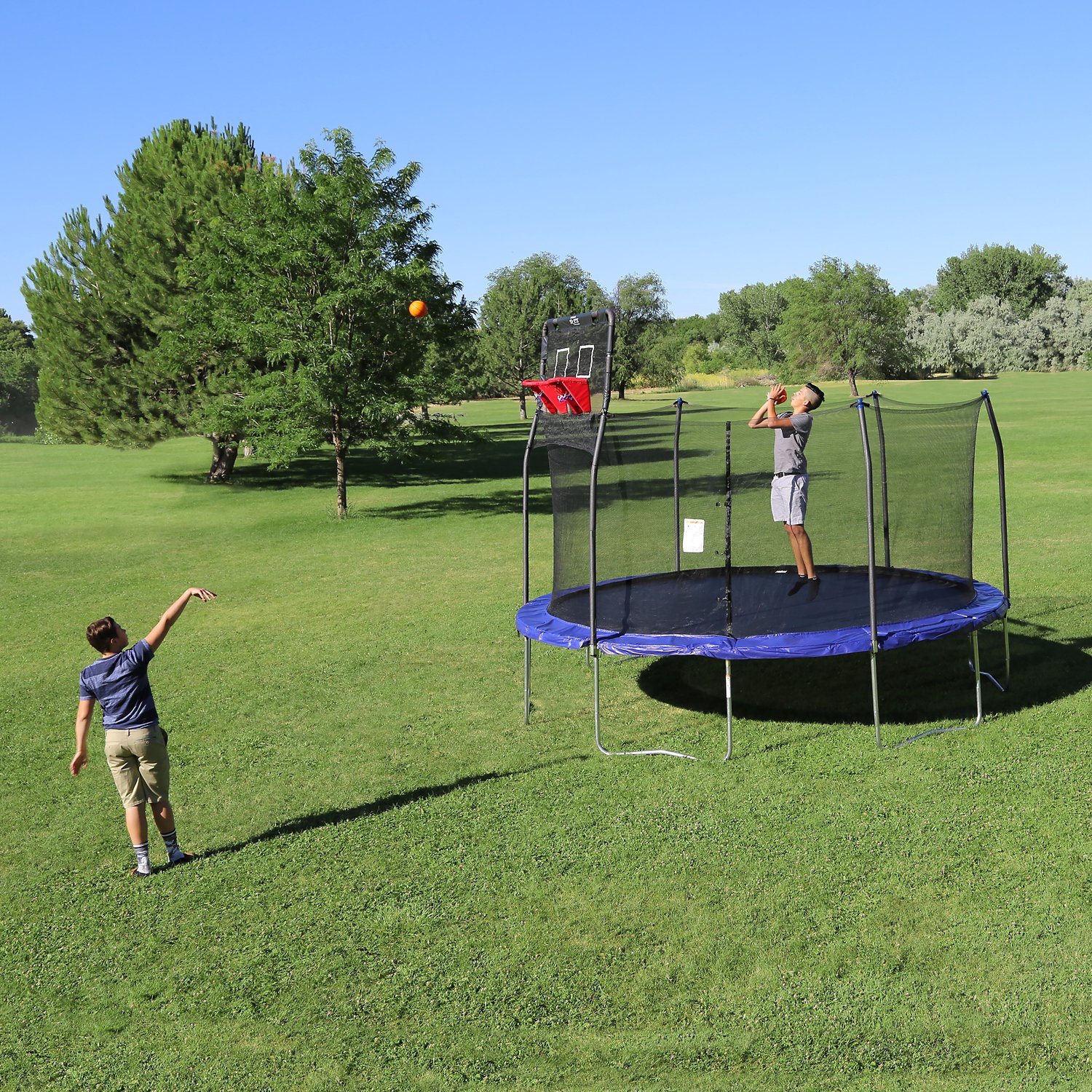 Skywalker Trampolines Double Basketball Hoop for 15' Trampolines