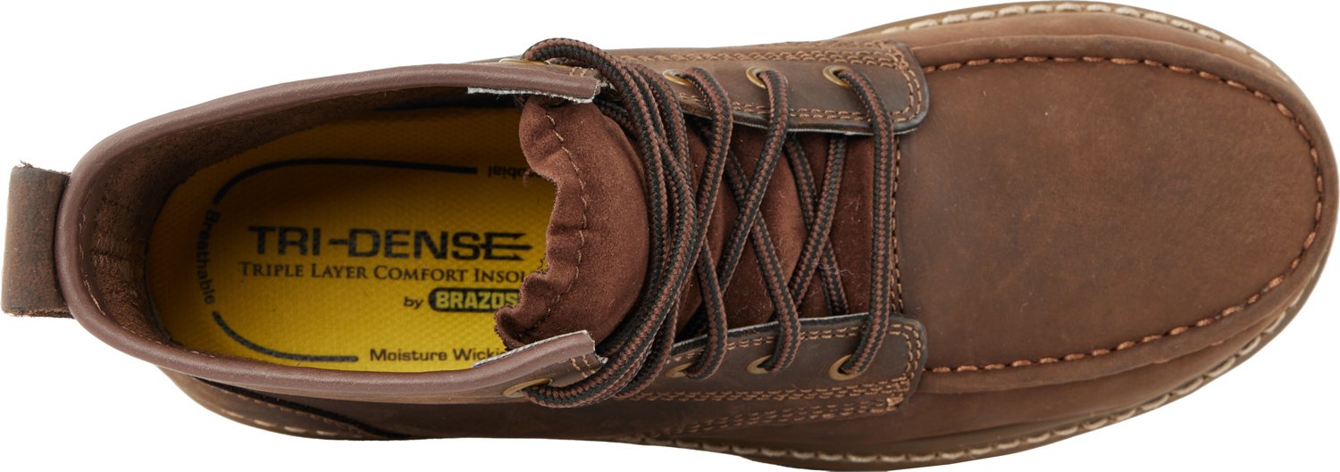 Brazos Men's Wyatt EH Composite Toe Lace Up Work Boots