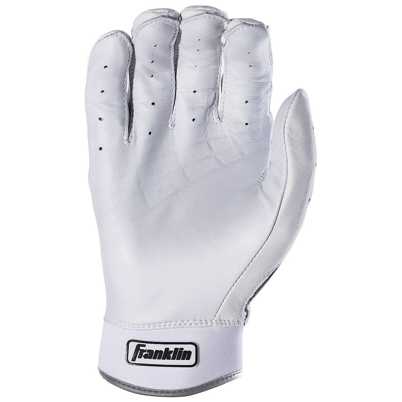 NEW Men's Franklin Powerstrap Adult Batting Gloves Black White Size XL 