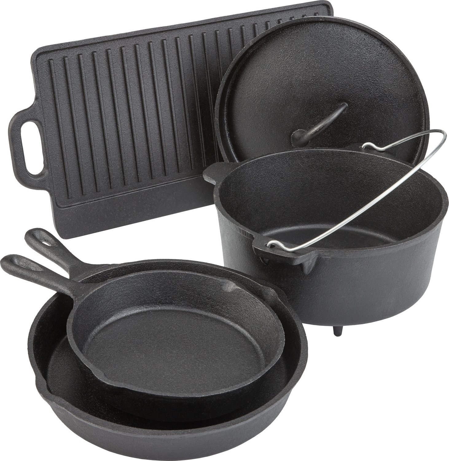 Lodge Cast Iron Cookware Set - 5 Piece