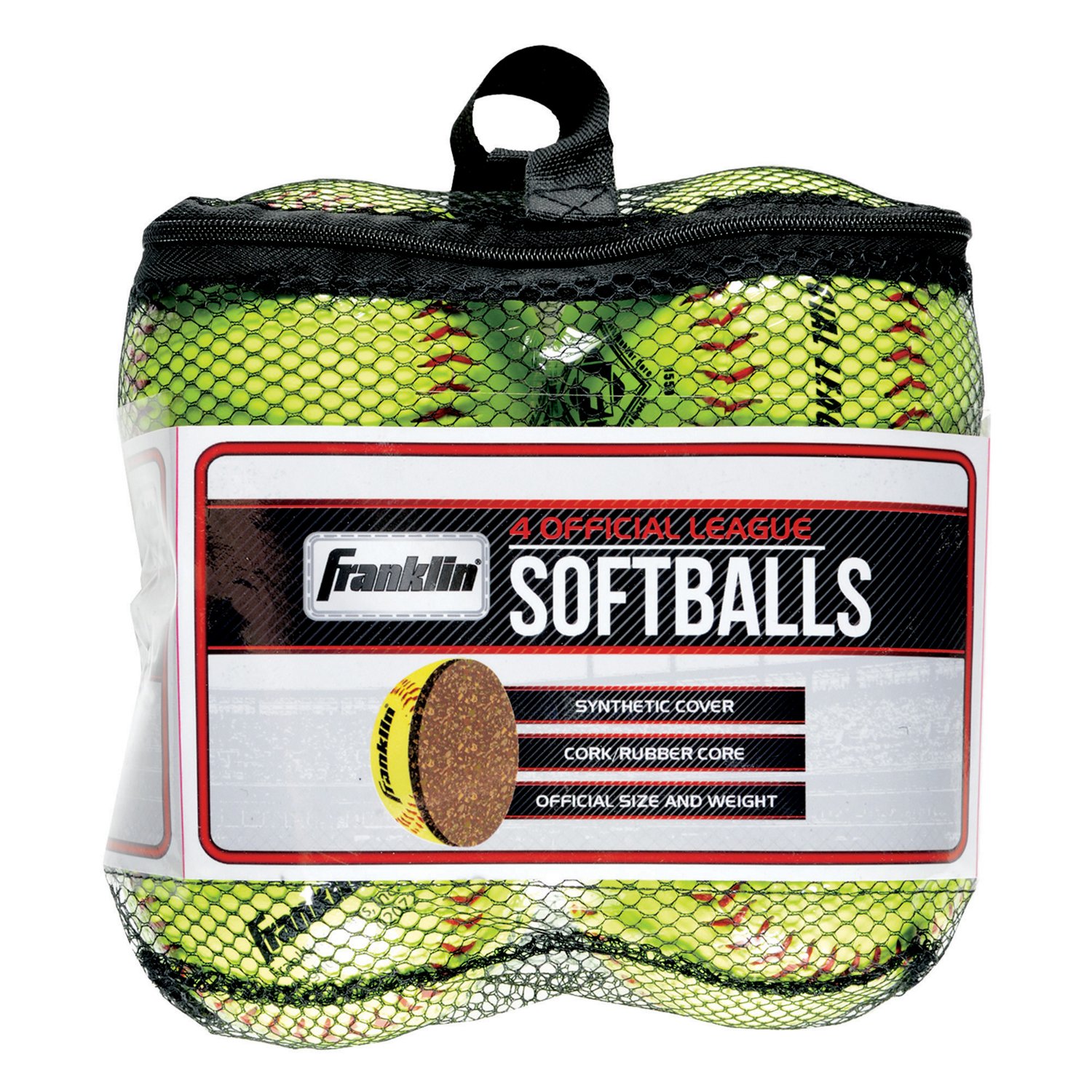 Franklin Official League Softballs 4-Pack - view number 3